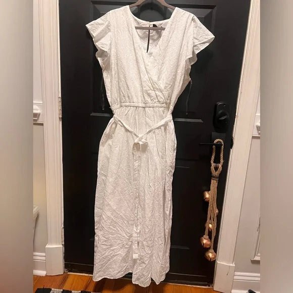 Wrap Dress Lane Bryant Sun Dresses NWT Summer White Eyelet Wrap Dress